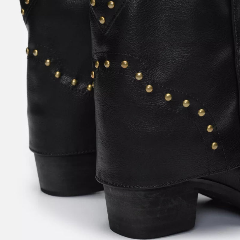 Botte cuir femme
