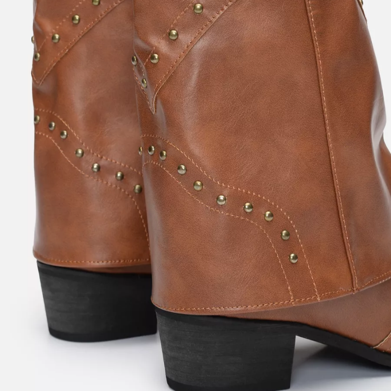 Botte cuir femme