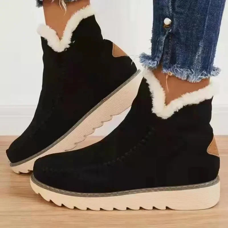 Botte d’hiver femme en daim