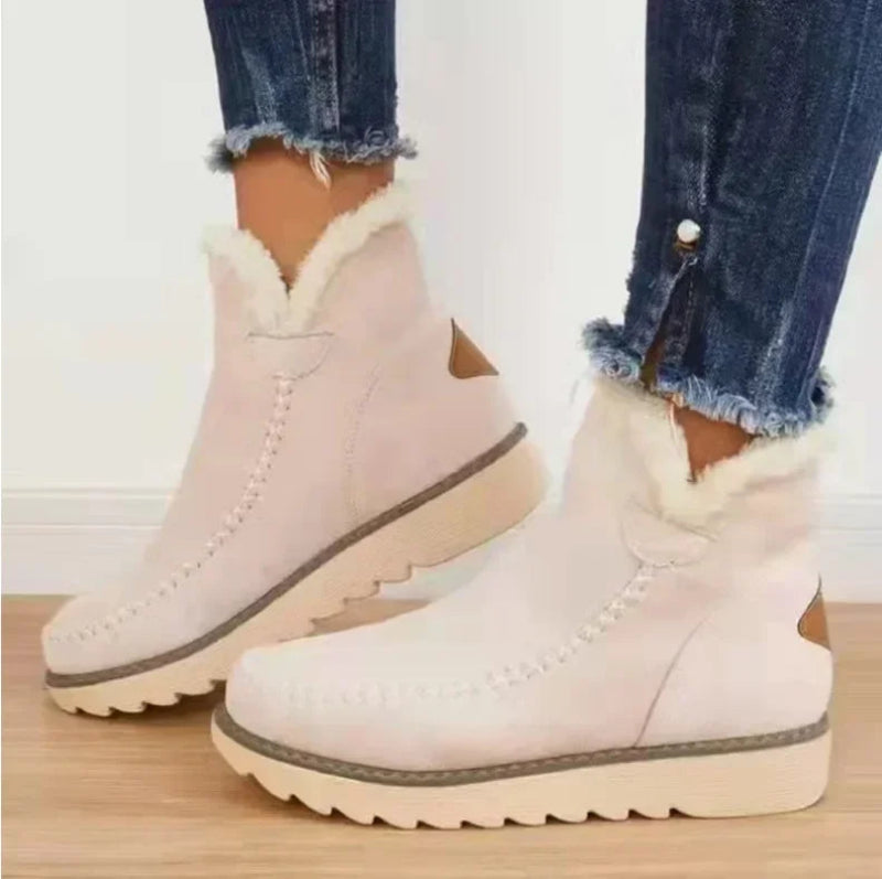 Botte d’hiver femme en daim