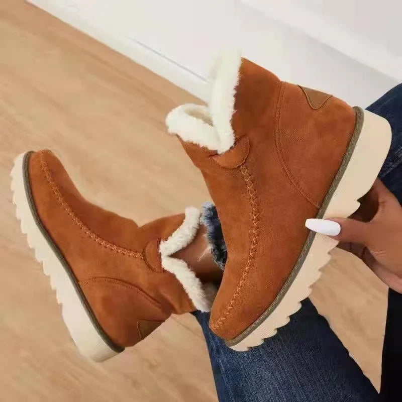 Botte d’hiver femme en daim