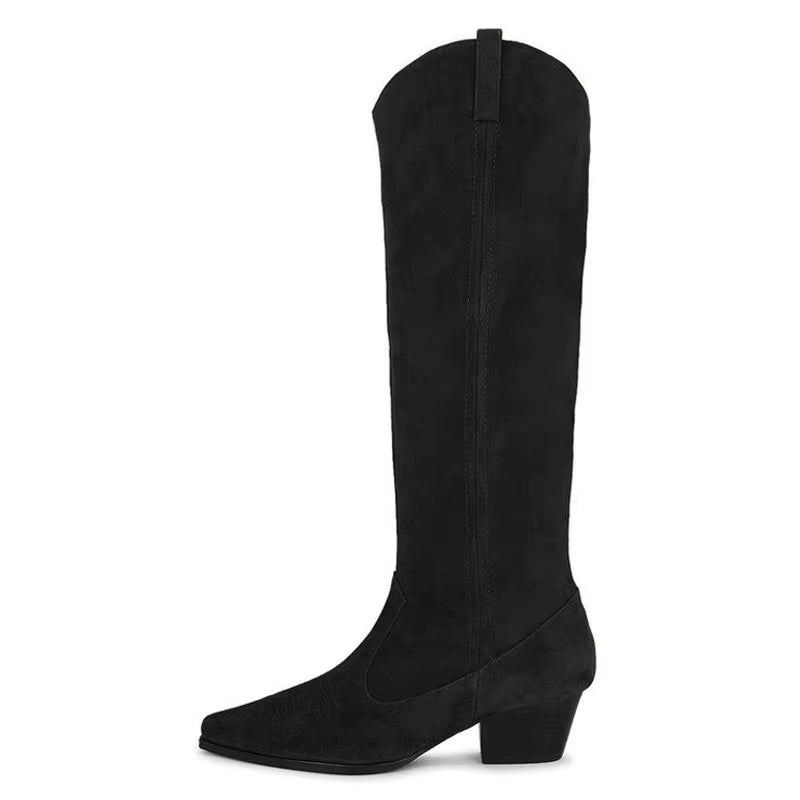 Botte femme super premium en daim