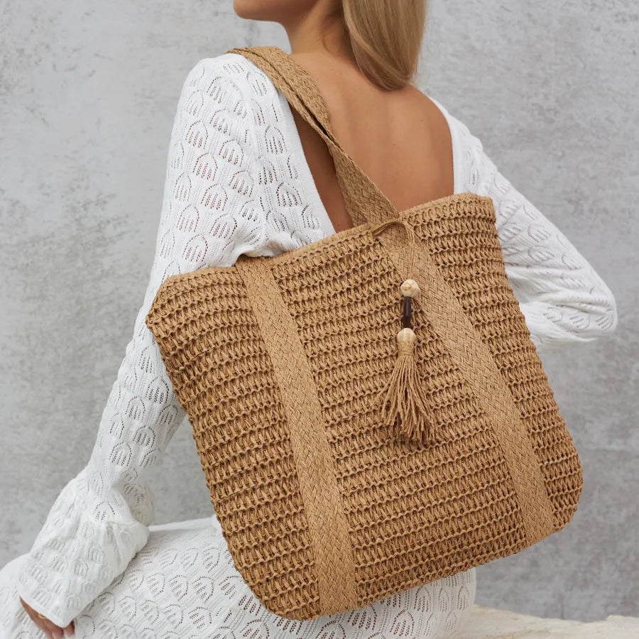 Panier en paille tressée Alexandria
