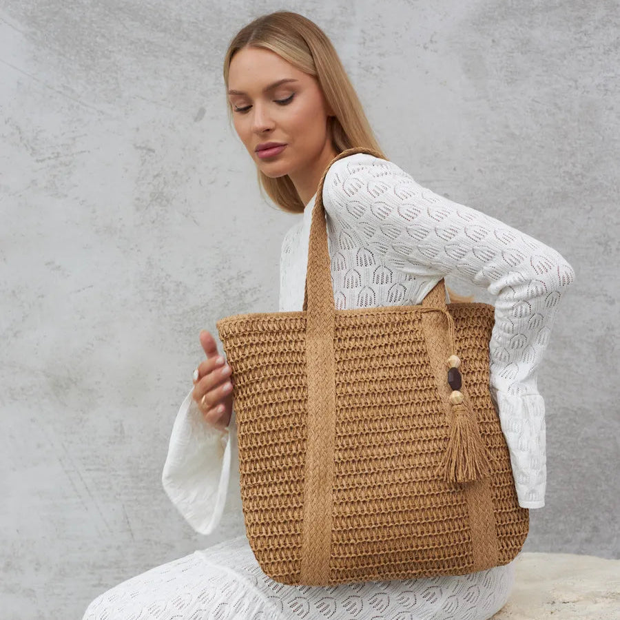 Panier en paille tressée Alexandria