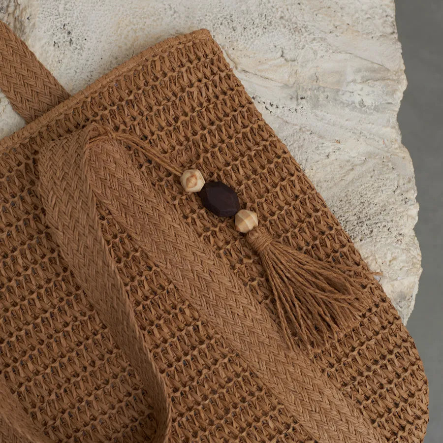 Panier en paille tressée Alexandria