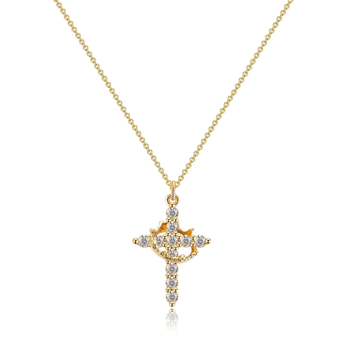 COLLIER CRUCIFIX AVEC BAGUE DE LUXE