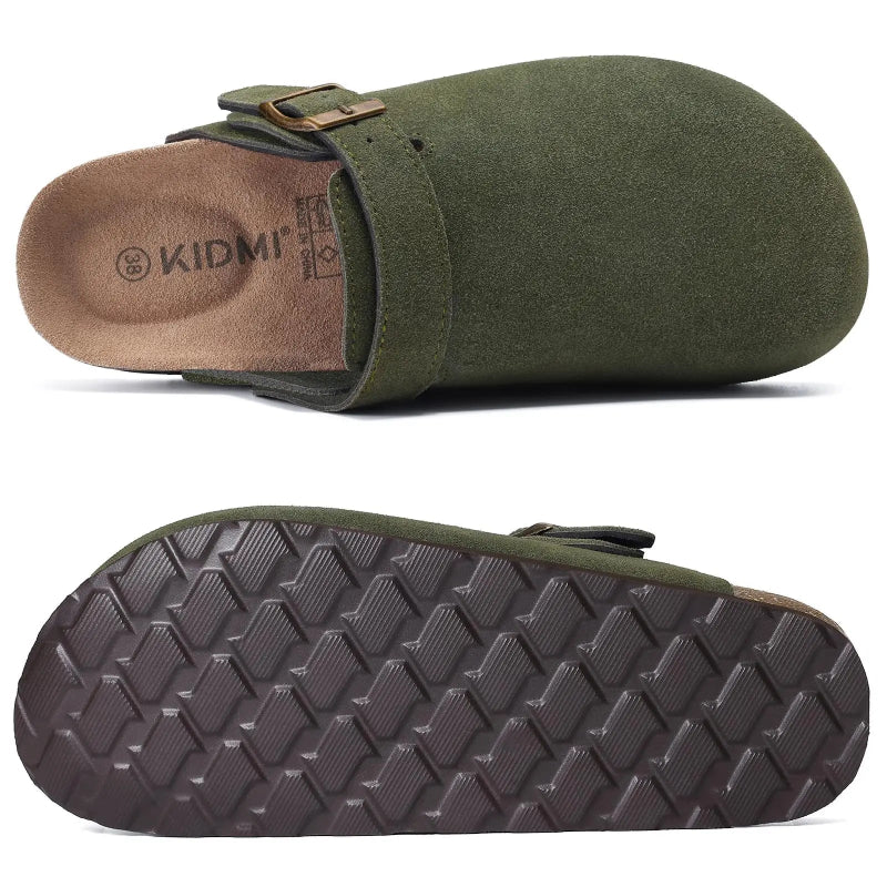 Sabot mule en suède