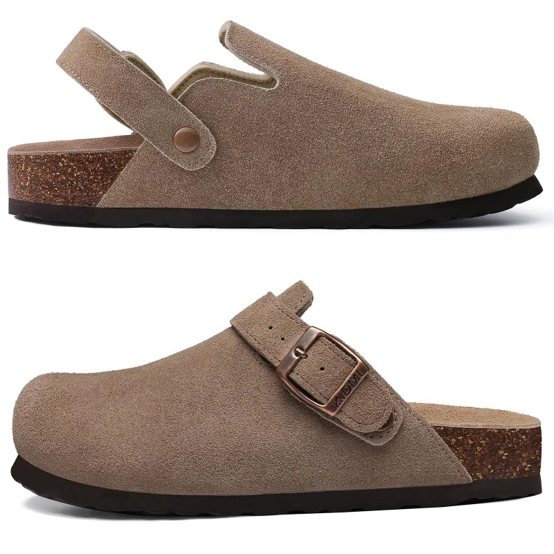 Sabot mule en suède