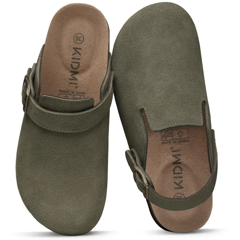 Sabot mule en suède