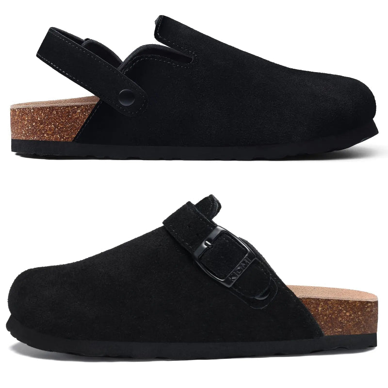 Sabot mule en suède