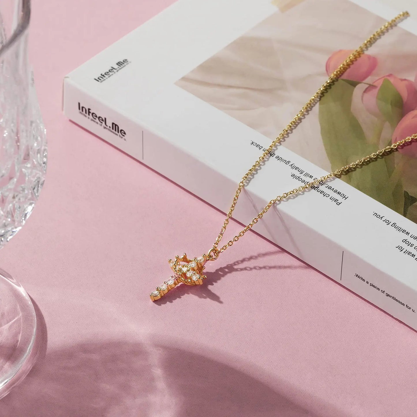 COLLIER CRUCIFIX AVEC BAGUE DE LUXE