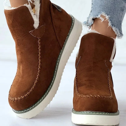 Botte d’hiver femme en daim