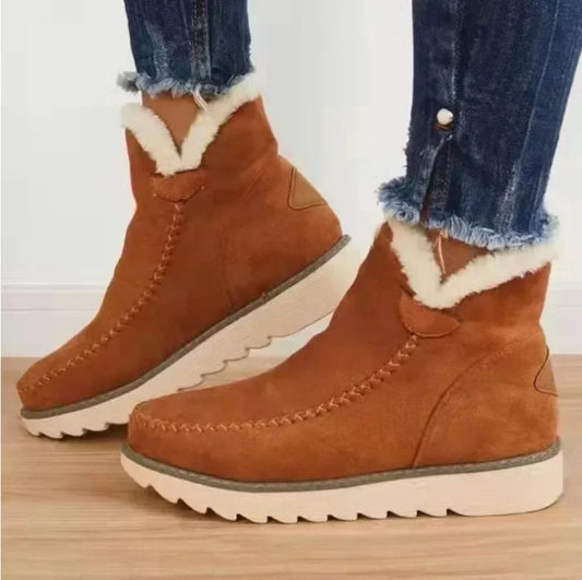 Botte d’hiver femme en daim