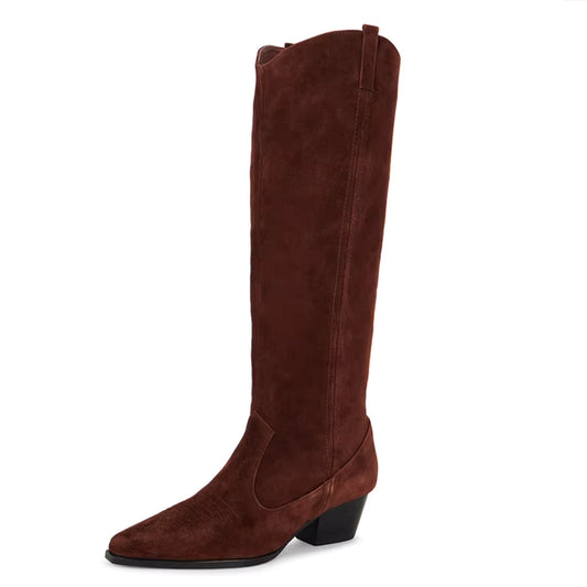 Botte femme super premium en daim