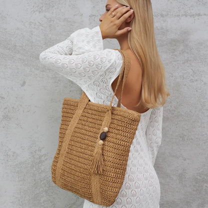 Panier en paille tressée Alexandria