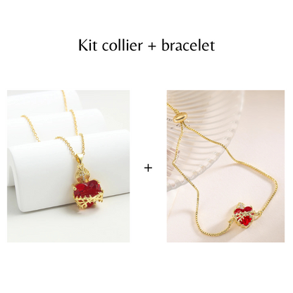 Collier Sacré-Cœur – La foi à porter sur la poitrine